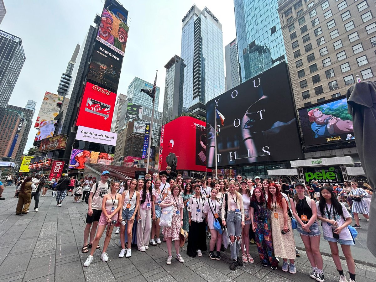 Our New York trip is going well. They have been in Broadway, Empire State Building, Grand Central, you name it. Last night the Great Gatsby! I am sure they are sleeping soundly now. Young people and the staff have been absolute stars. A credit to their families and school.