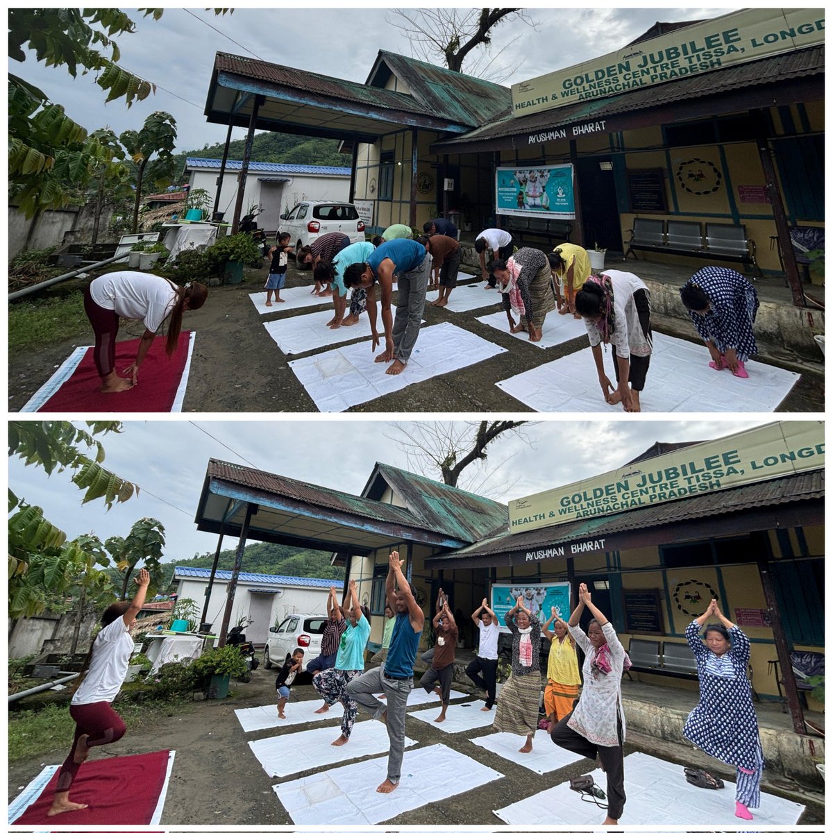 nawmun_'s tweet photo. Celebrating #InternationalYogaDay2025 observed at AAM-SC Tissa, Longding with the world, embracing "Yoga for One Earth, One Health." 🌿
#YodaDay 🧘🏻‍♀️💚🌍#YogaForOneEarthOneHealth #YogaDay2025 
@ArunachalCMO
@PemaKhanduBJP 
@MyGovArunachal https://t.co/U7YRVQmNWm