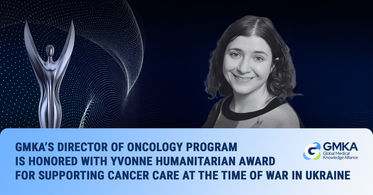 Huge congratulations to Dr. Darya Kizub of @GMKA_org for receiving the Humanitarian Award at the 2025 #YvonneAwards during #ASCO25!
Her work supporting Ukrainian oncologists is a model of leadership, compassion &amp; impact.
Read more: gmka.org/en/news/kerivn…