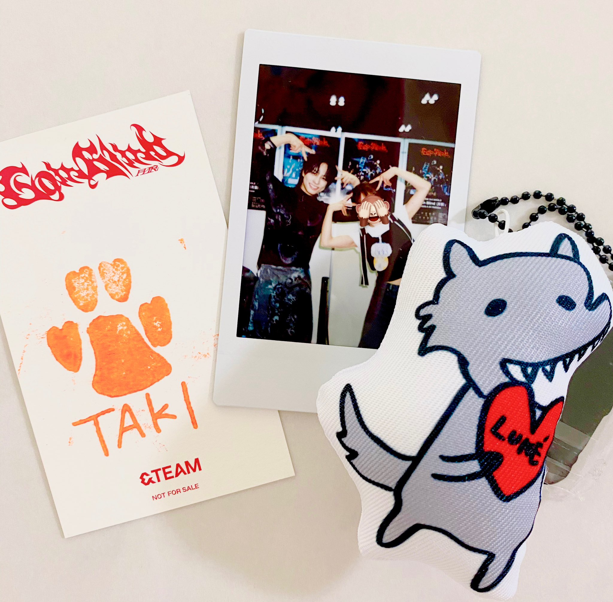 &TEAM 月狼 直接サイン入りチェキ TAKI タキ &TEAM 月狼 直接サイン入りチェキ TAKI タキ