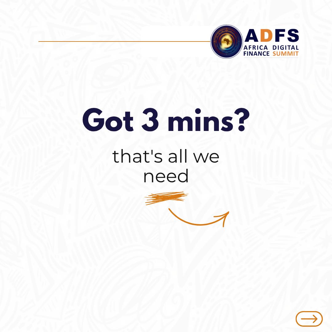 adfs_summit's tweet image. Care about Digital Finance ? 
Got 3 minutes ? 

Help us build the future of digital Finance in Africa.

Your voice , your views, your vision!!

Scan the QR Code to participate
OR Follow the link below 

forms.gle/5fxQv41iq9XRfX…

#TheFutureofFinanceInAfrica #DigitaleFinance #ADFS