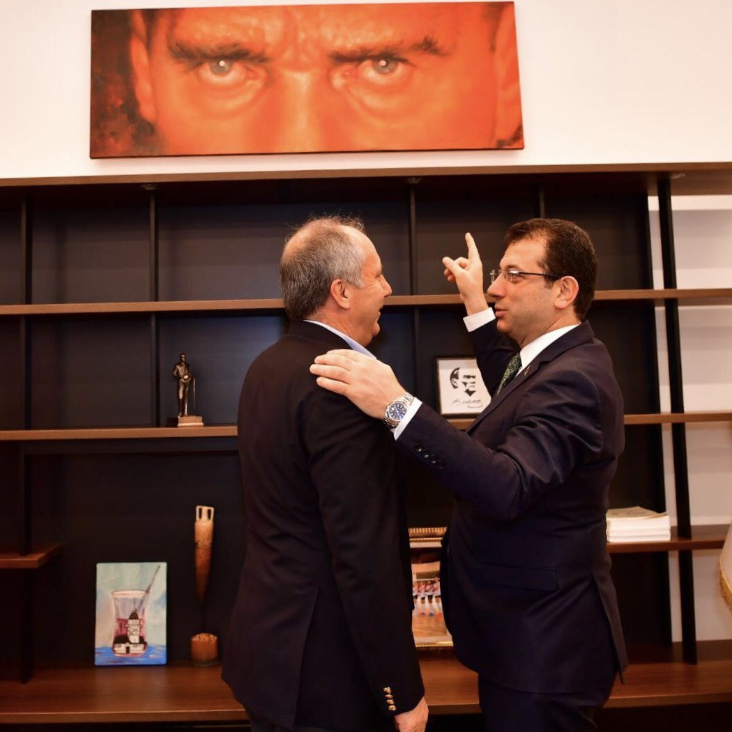 Ekrem İmamoğlu: "Aramıza hoş geldiniz Sevgili Muharrem İnce Başkanım."