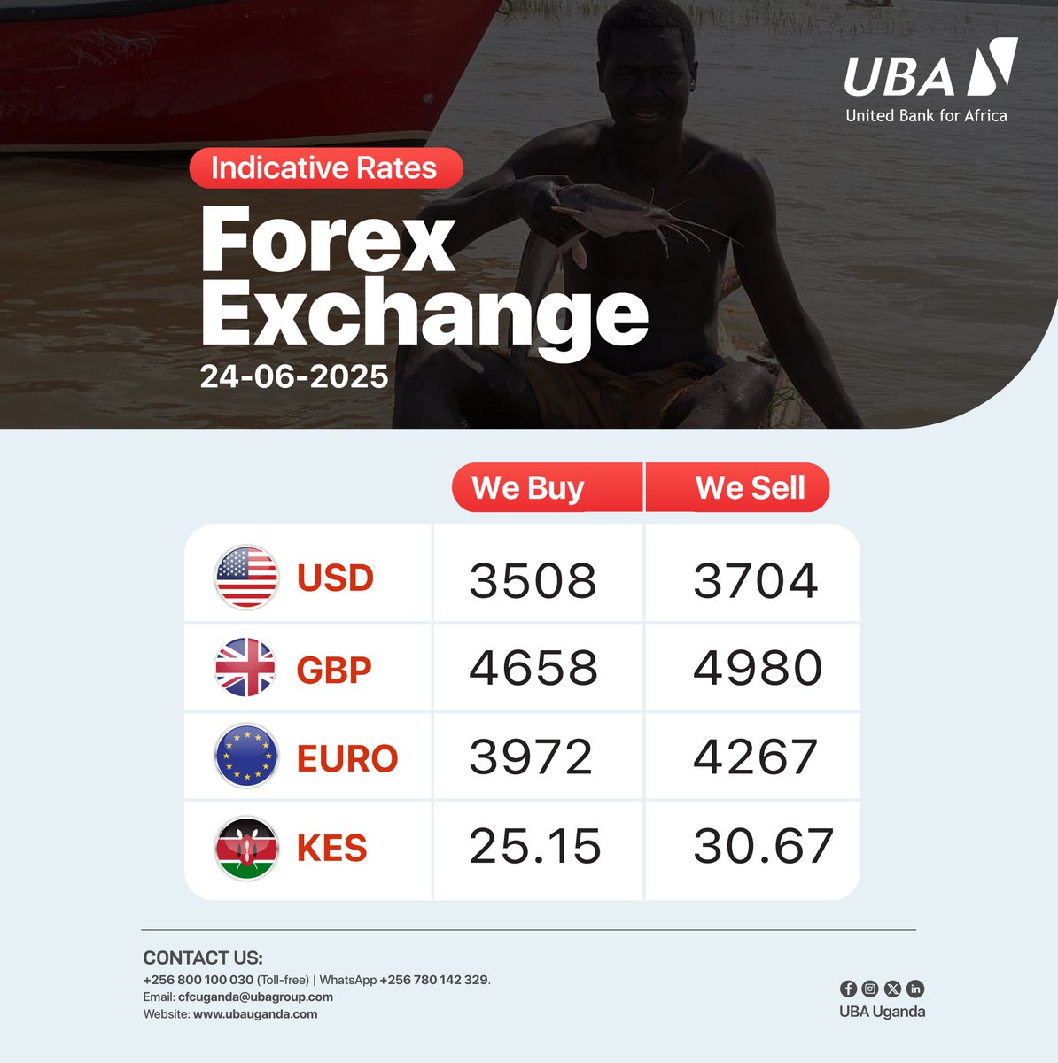 💱 Need foreign currency? We’ve got you covered. 

Get the best forex rates for your travel, business, or online payments, fast, secure, and reliably. 

#UBACurrencyExchange