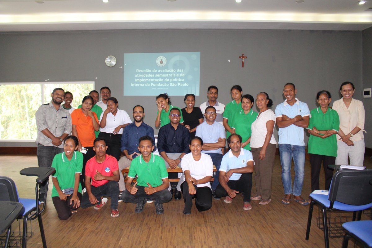 FFspdd's tweet image. Reunião  avaliação ba Atividade Período Fulan ne’en (Janeiro – Junho), no  socialização konaba implementação Regulamento Interno Fundação São Paulo  (23/6/2025).