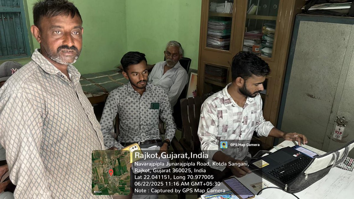 રાજકોટ જિલ્લાના કોટડા સાંગાણી તાલુકાના વિવિધ ગામોમાં  કેમ્પ દ્વારા ફાર્મર રજીસ્ટ્રેશન ની કામગીરી કરવામાં આવી રહી છે.....<a href="/RaghavjiPatel/">Raghavji Patel</a> <a href="/CollectorRjt/">Collector Rajkot</a> <a href="/DDORAJKOT1/">District Panchayat Rajkot</a> <a href="/CMOGuj/">CMO Gujarat</a> <a href="/DaoRajkot/">DAO Rajkot</a> <a href="/Gramsevak1972/">Rajkotdisgsmandal</a> <a href="/TdoKotdasangani/">tdo-kotdasangani</a>