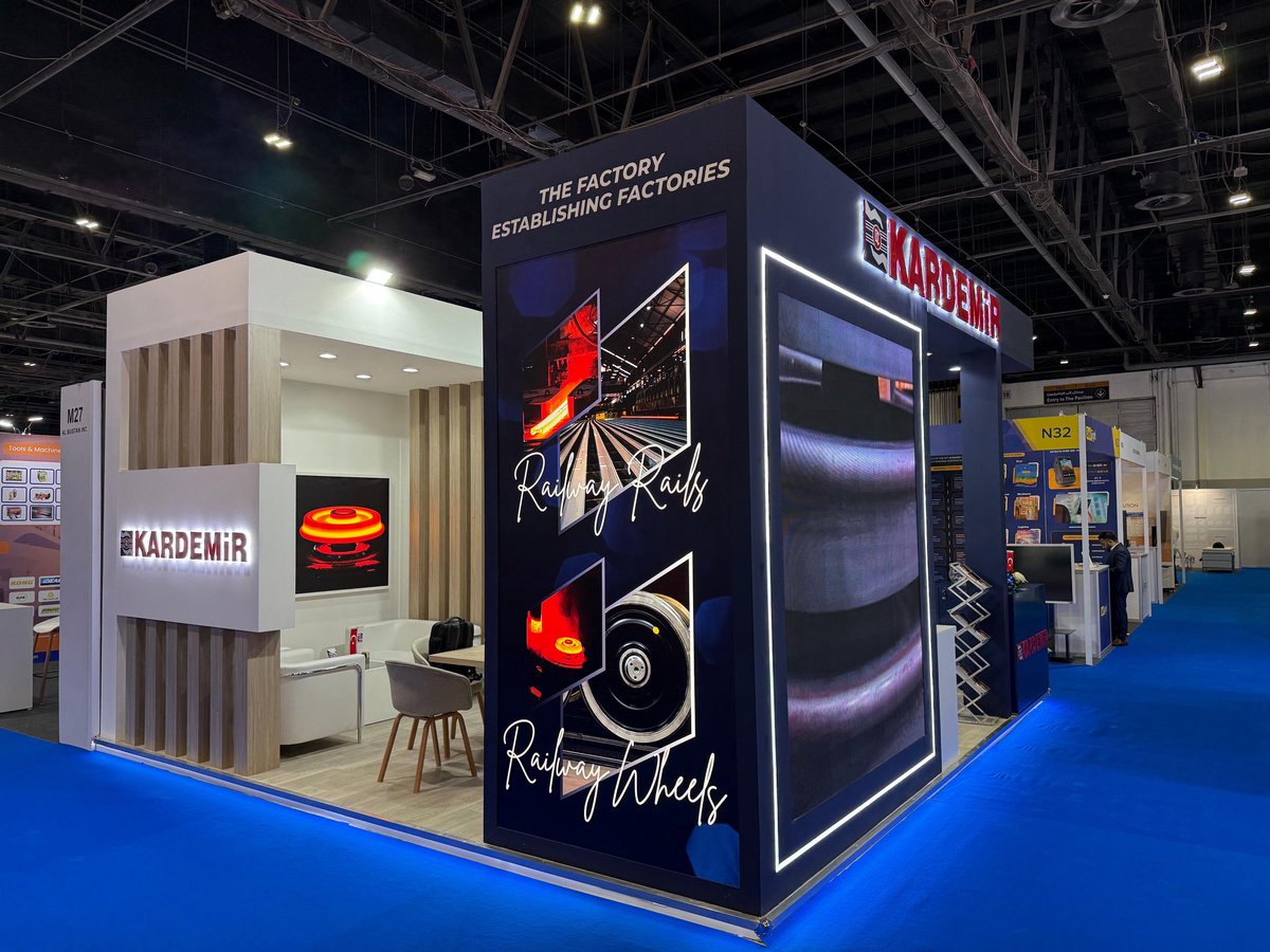 Kardemir, Orta Doğu’nun en büyük demiryolu teknolojileri fuarı olan Middle East Rail’de ilk kez yerini aldı.

Raylı sistemler alanındaki milli üretim gücümüzü uluslararası alanda sergilemekten büyük gurur duyuyoruz.

KARDEMİR is proud to take part for the first time in Middle