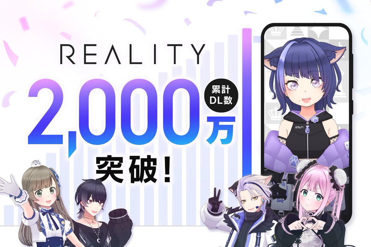 djrio_vr's tweet photo. おかげさまでREALITYが2000万ダウンロード突破！
最近始めた人も、古参の人もみんな本当にありがとう！

感謝の気持を込めて色んなキャンペーンやるよ https://t.co/xfuclxMhWw