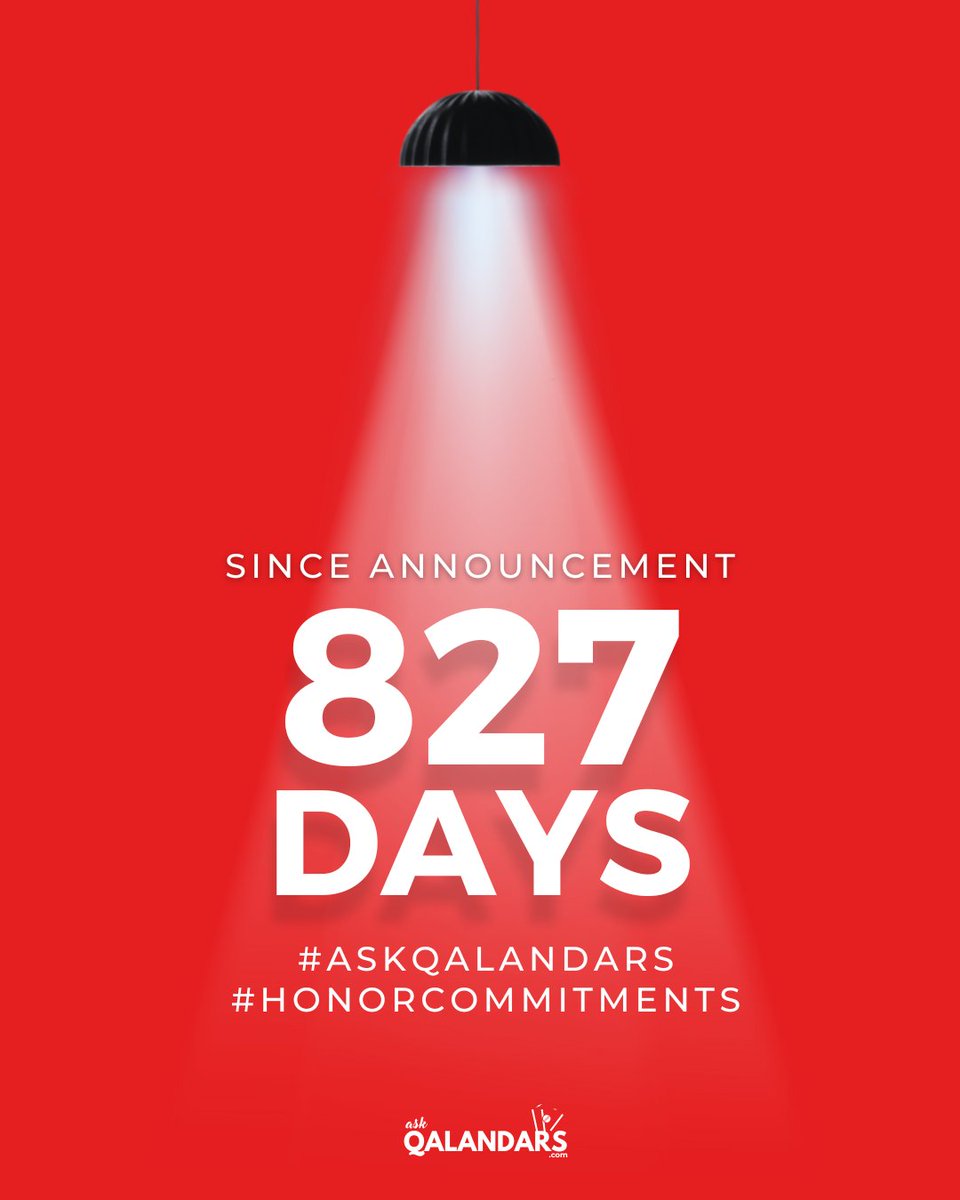 AskQalandars's tweet image. 827 days, our patience is our protest.

#LahoreQalnadars #AskQalandars #HonorCommitments #DilSeQalandar