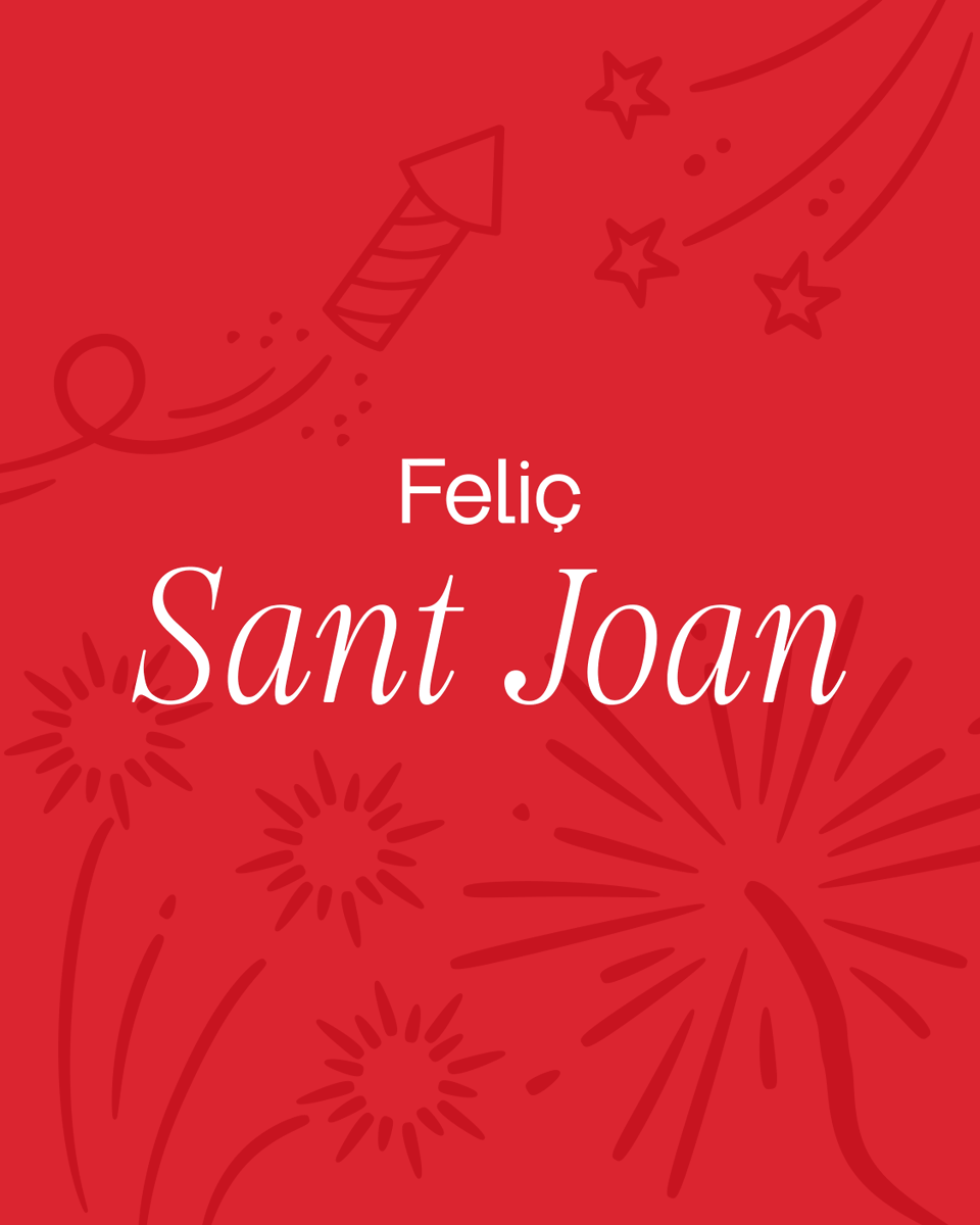 CentreGarbi's tweet photo. 🔥 Feliç revetlla de Sant Joan! 

Des del Centre Garbí us desitgem una nit plena de bon ambient i moments per recordar. 

#CentreGarbí #SantJoan #EUSES #CentreGarbíAlumni https://t.co/h1r9pWIzo1