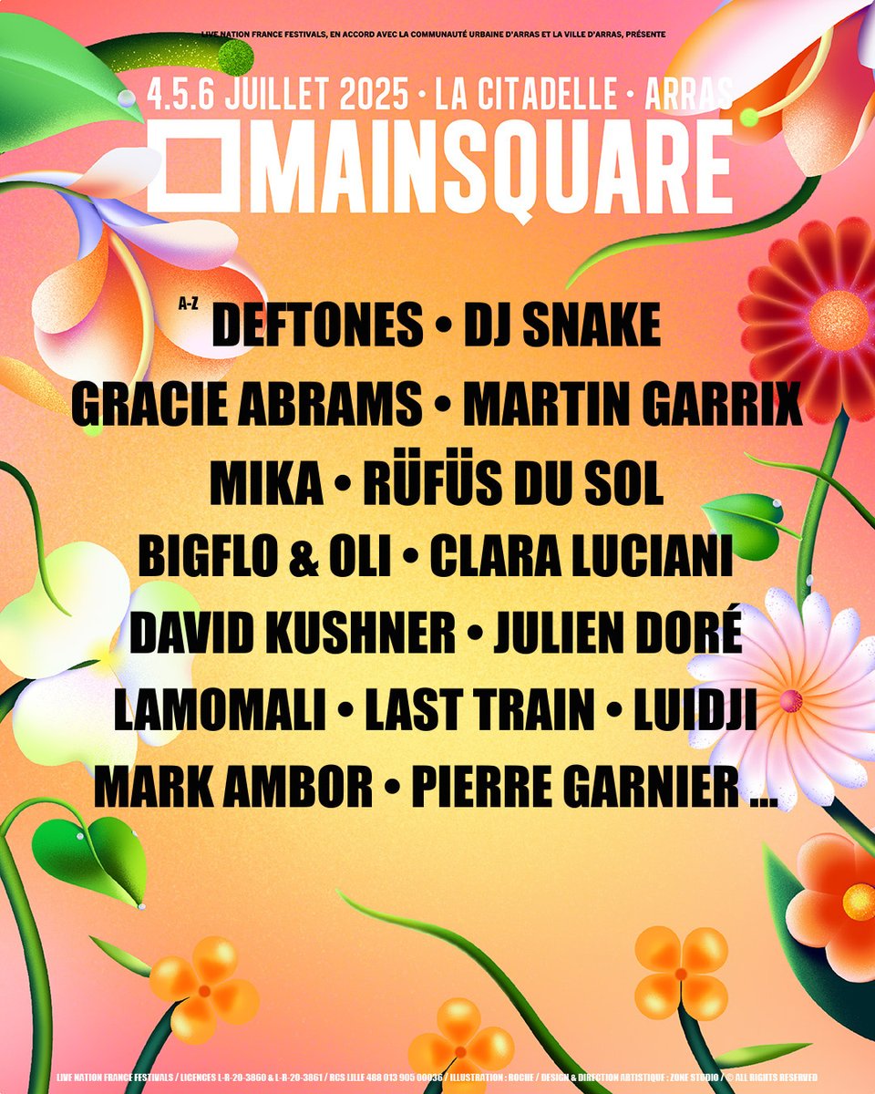 JEU CONCOURS
Gagnez 6 pass 3 jours VIP pour Main Square️ 🌼 ! Pour participer :
Abonne-toi à @ticketmasterfr et <a href="/MainSquareFest/">Main Square Festival</a> 🔥
Dis-nous en commentaire qui tu veux emmener avec toi

Tirage au sort mercredi 25 juin à 12h