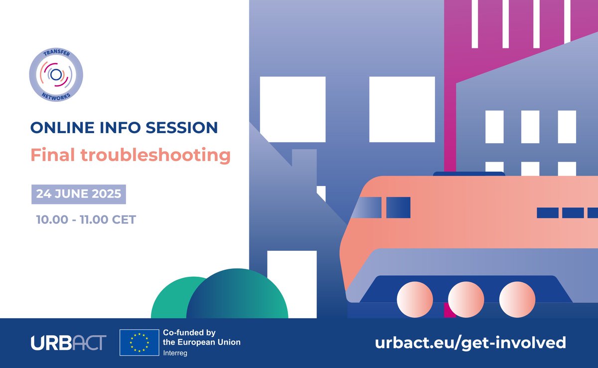 Are you a candidate Lead Partner for the URBACT Call for Transfer Networks?  👀

⏰ The final online info session is your opportunity to get all your questions about the submission process answered.

See you online at 10.00 (CET) 👋  bit.ly/4llaoQ6