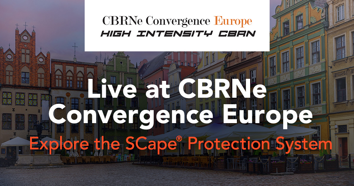 We’re live at CBRNe Convergence Europe. Connect with the ILC Dover team to see how our SCape® system supports real-time CBRN response. #CBRNe #PPE
