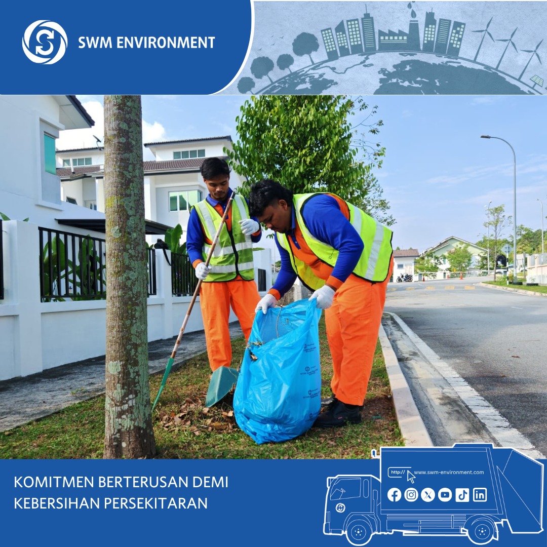 swmenvironment's tweet photo. SWM Environment terus komited memastikan kawasan perumahan kekal bersih dan selesa untuk komuniti setempat. Kerja-kerja pemotongan, sapuan rumput, kutipan sampah pukal dijalankan secara berkala oleh pasukan pembersihan. https://t.co/CXEJ7AGdnu