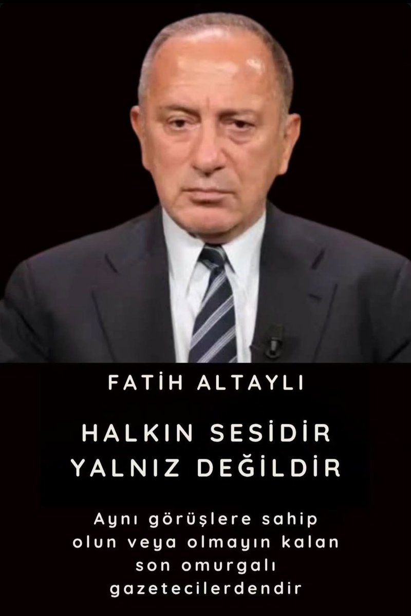 #FatihAltaylı halkın sesidir,  yalnız değildir...