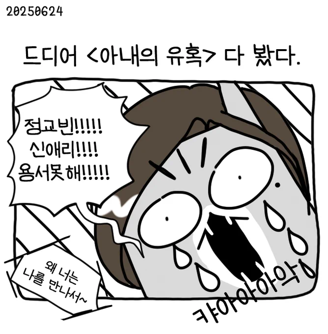 드디어봤다 <아내의유혹> 후기만화 #뚝뚝리뷰 