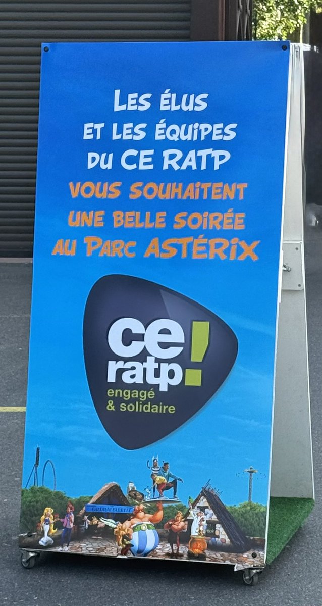 Dans le cadre de la gestion pluraliste du <a href="/CE_RATP/">CE RATP</a>  , vos élus <a href="/CFECGC/">CFE-CGC</a>  étaient présents ce vendredi soir au <a href="/ParcAsterix/">Parc Astérix</a>  pour vous guider tout au long de la soirée. 

Une météo  magnifique ☀️ 😎 pour une soirée réussie sous le signe de la bonne humeur et des sourires