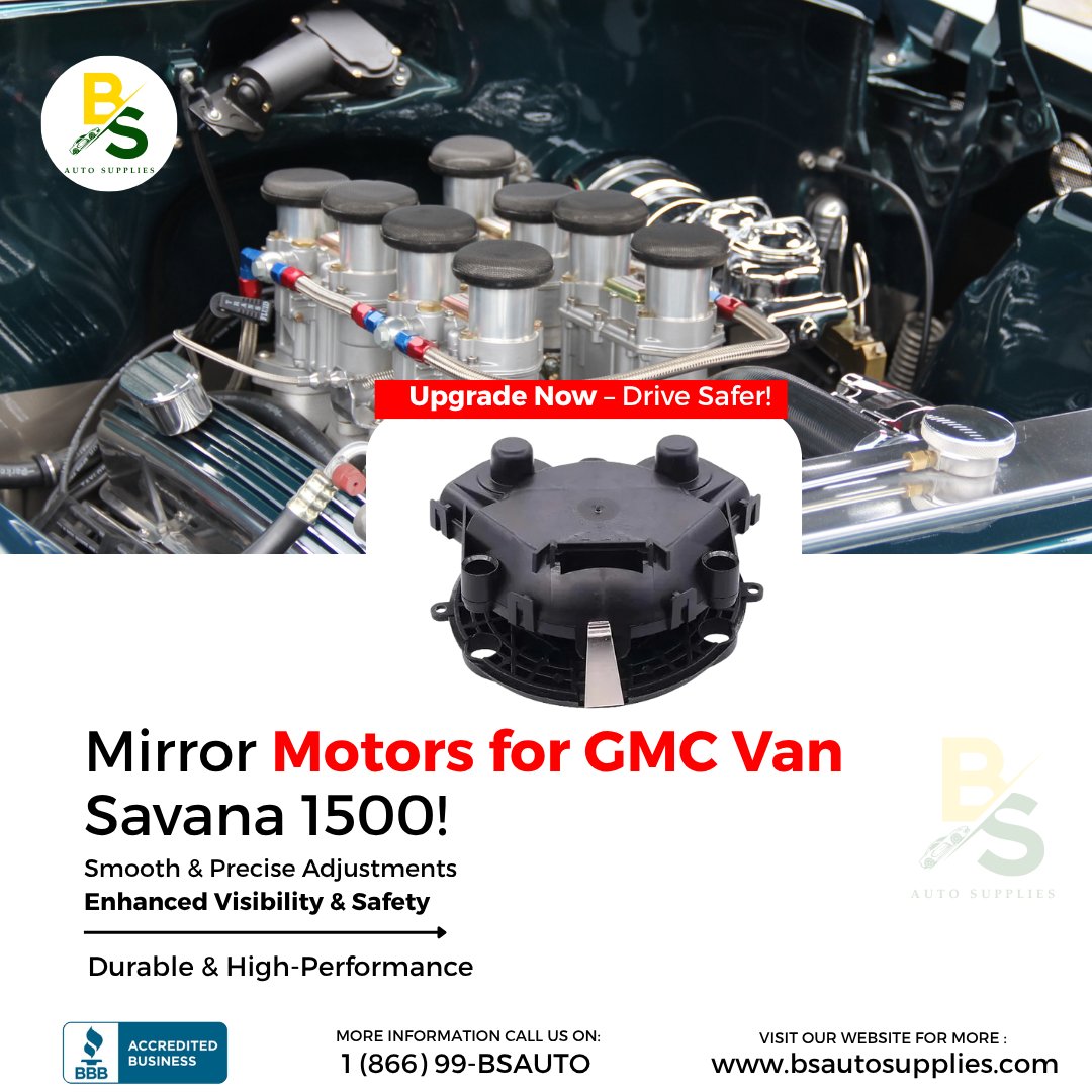 supliesbsauto's tweet photo. Perfect Your View with Mirror Motors for GMC Van Savana 1500!
Smooth adjustments, enhanced visibility, and lasting durability—upgrade today for a safer drive!
#GMCVanSavana #MirrorUpgrade #DriveSmart #ClearView #SafeDriving https://t.co/WHvtdZCyuN