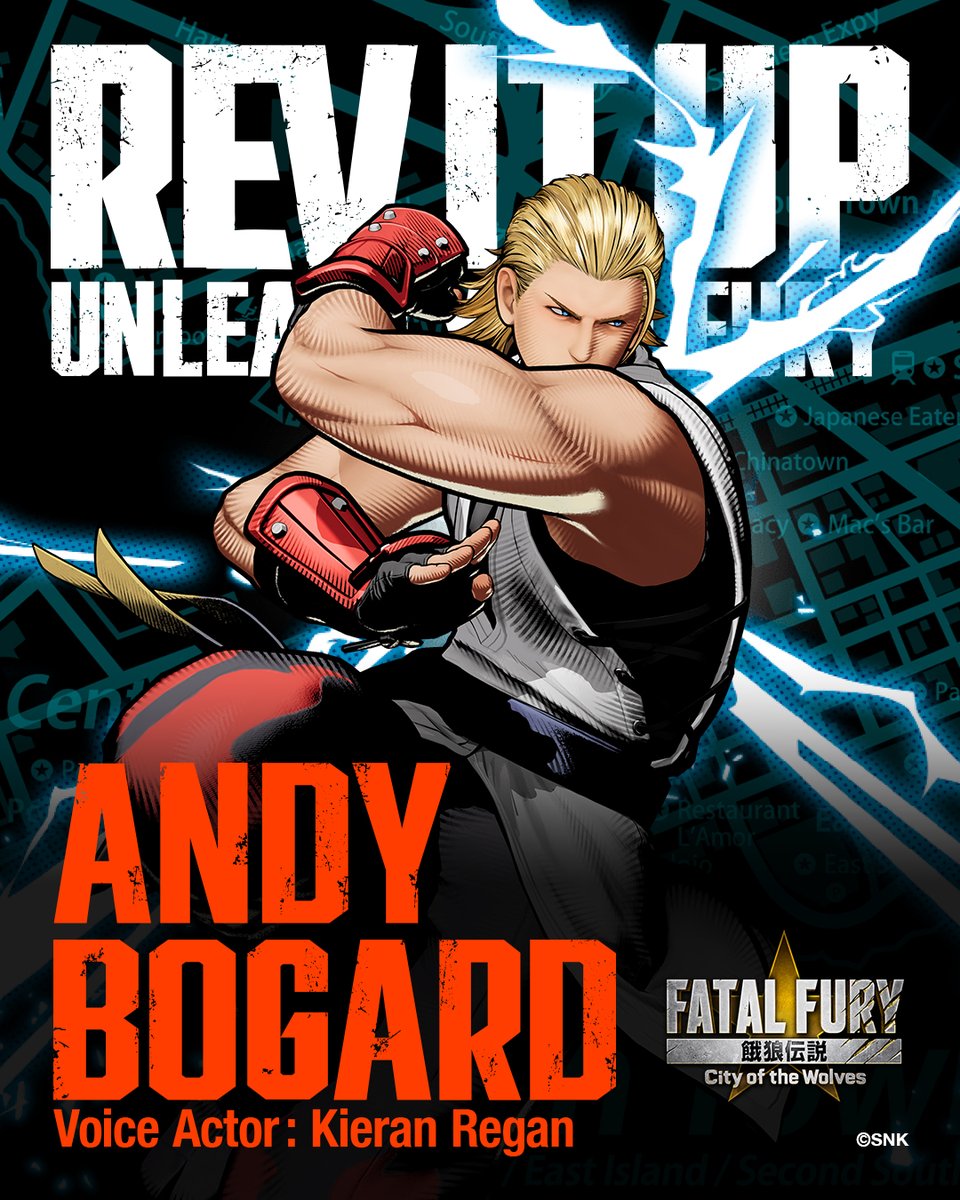 (1/8) I get to finally, officially, announce that I'm in <a href="/FATALFURY_PR/">FATAL FURY: City of the Wolves</a> as ANDY BOGARD🥊🥊!!

Been sitting on this for over a year this has been a dream project.

Big thanks to <a href="/SnKGLOBAL/">SnK Entertainment</a> for having me on, <a href="/AtlasTalent/">Atlas Talent Agency</a>, Melissa Grillo, <a href="/SoundCadence/">Sound Cadence Studios</a> for having me in!