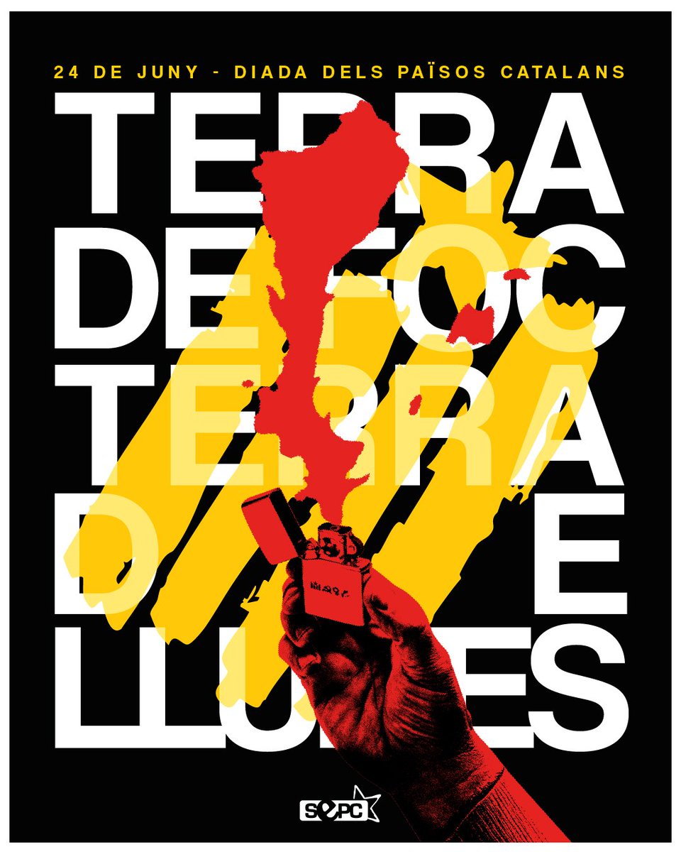 SEPC (@sepc_nacional) on Twitter photo 🔥 24J | Diada dels Països Catalans
Unides per la llengua i la història de les nostres lluites, som un poble que crema d'esperança perquè ens sabem capaces de canviar la història! 🔥 24J | Diada dels Països Catalans
Unides per la llengua i la història de les nostres lluites, som un poble que crema d'esperança perquè ens sabem capaces de canviar la història!