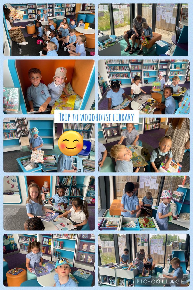 FS2Stradbroke's tweet photo. The children loved visiting Woodhouse library on Friday 🤩📚 @StradbrokePri https://t.co/FHMNVy7s93