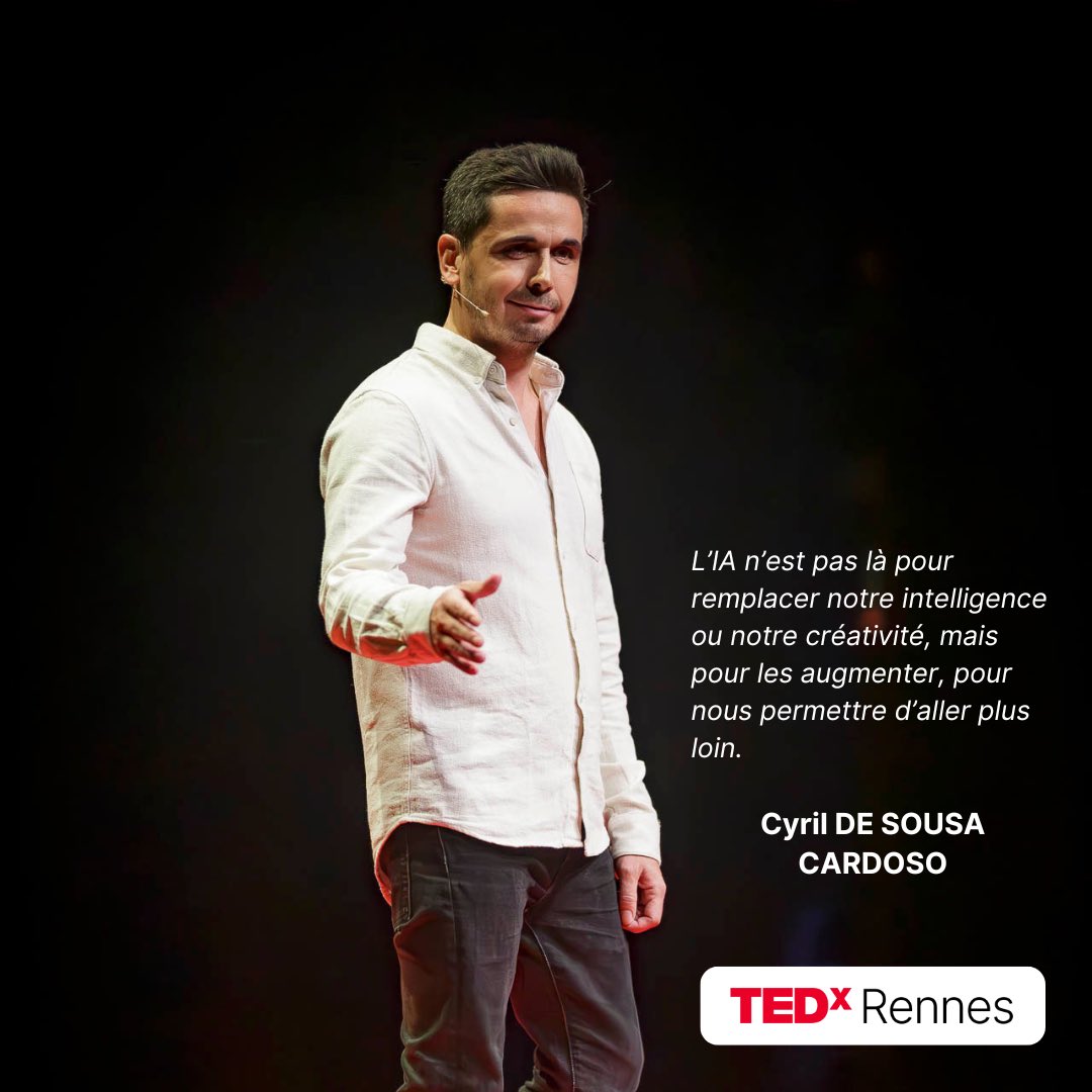 [Vidéos #TEDxRennes2024]

“Les intelligences artificielles sont puissantes, mais pas intelligentes, au sens humain.” - Cyril DE SOUSA CARDOSO

👉 tedxrennes.com/cyril-rond/

📸 <a href="/FactoryViews/">Views-Factory</a> 

#TEDxRennes #hophophope #intelligenceartificielle #progrèshumain #technologie #perception