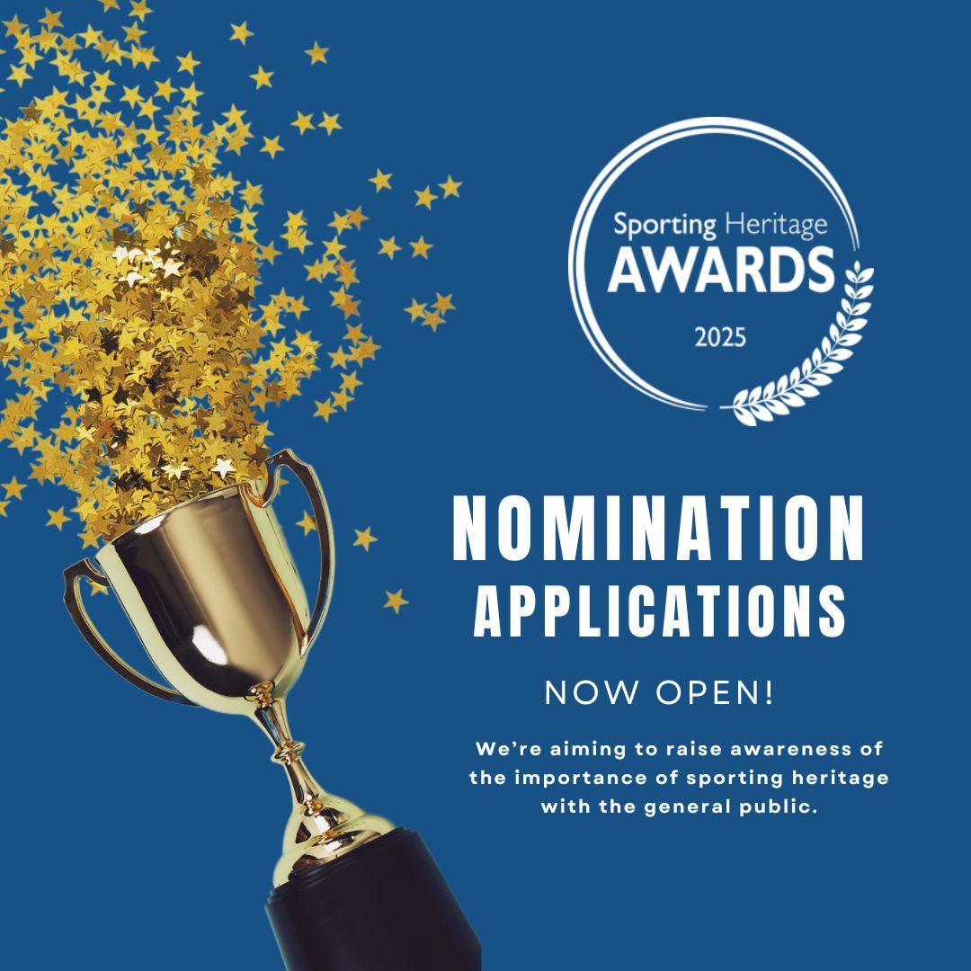 Nominating for the Sporting Heritage Awards 2025 is quick &amp; open to all!

🏆 Explore categories
✨ Get inspired by past winners
📨 Submit via our website
🗓️ Deadline: 27 June
🔗 tinyurl.com/y46sczat

#SHawards25 #SportingHeritage #HeritageCommunity