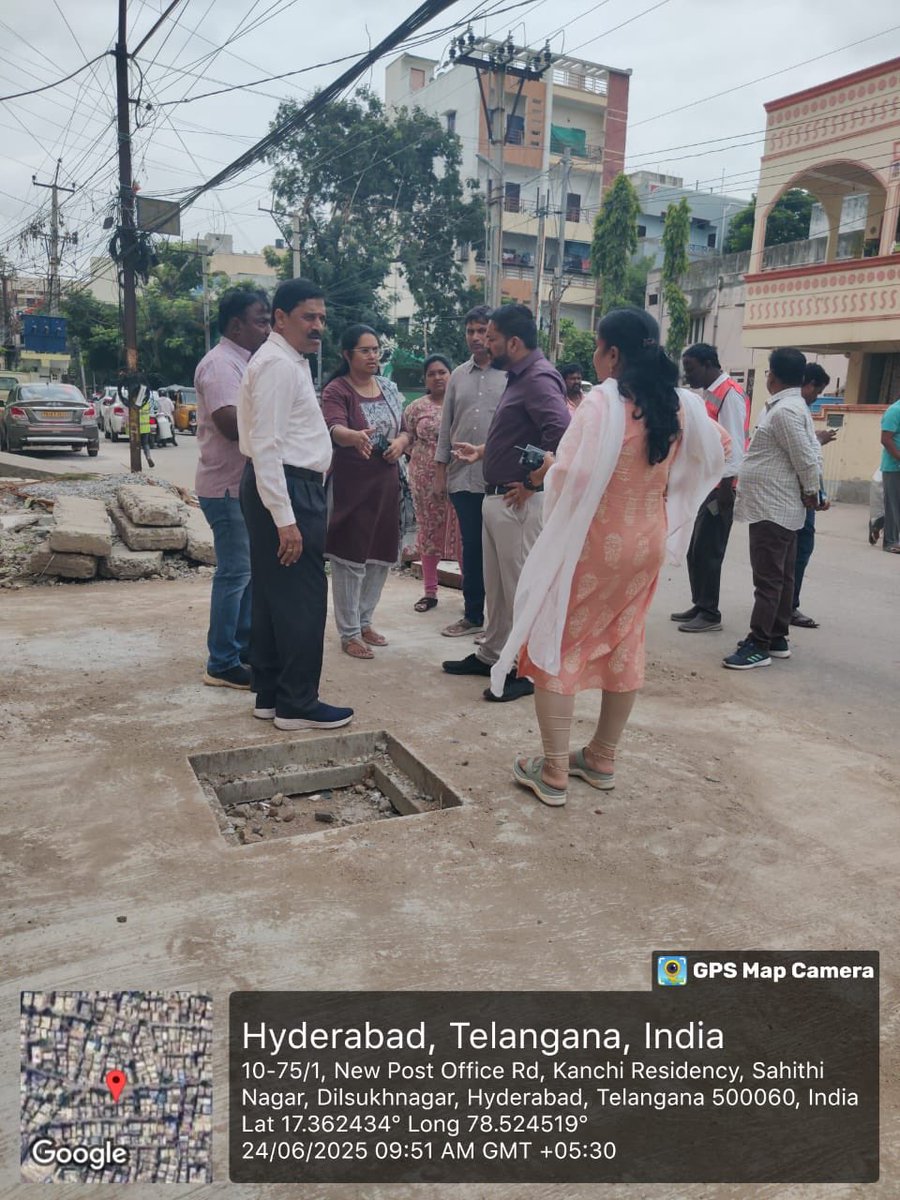 Zonal Commissioner, LB Nagar Zone, GHMC (@zc_lbnagar) on Twitter photo Inspection of storm water drain work at Gaddiannaram ward
by Zonal commissioner, L.B.Nagar zone along with SE-LBNZ, D.C, Engg. team of Saroornagar circle-5 in L.B.Nagar zone
<a href="/TelanganaCMO/">Telangana CMO</a>
@offdsb
<a href="/PrlsecyMAUD/">Prl Secy MAUD.</a>
<a href="/gadwalvijayainc/">Vijayalaxmi Gadwal, GHMC MAYOR</a>
<a href="/CommissionrGHMC/">Commissioner GHMC</a>
<a href="/GHMCOnline/">GHMC</a> Inspection of storm water drain work at Gaddiannaram ward
by Zonal commissioner, L.B.Nagar zone along with SE-LBNZ, D.C, Engg. team of Saroornagar circle-5 in L.B.Nagar zone
<a href="/TelanganaCMO/">Telangana CMO</a>
@offdsb
<a href="/PrlsecyMAUD/">Prl Secy MAUD.</a>
<a href="/gadwalvijayainc/">Vijayalaxmi Gadwal, GHMC MAYOR</a>
<a href="/CommissionrGHMC/">Commissioner GHMC</a>
<a href="/GHMCOnline/">GHMC</a>