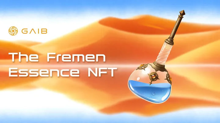🧑🏻‍💻윤로그 x GAIB Fremen Essence NFT WL 이벤트

- 하이프 좋아서 10자리 더 받아왔습니다
- 10자리중 5자리는 텔레그램 채널, 5자리 오픈카톡방 추첨  예정

✅Fremen Essence NFT 정보
- 수량 : 총 3,000개
- 가격 : 무료 (가스비만 듬)
- 민팅 : TBA
- 혜택 : GAIB 론칭 기념 특별 보상, 향후 AI