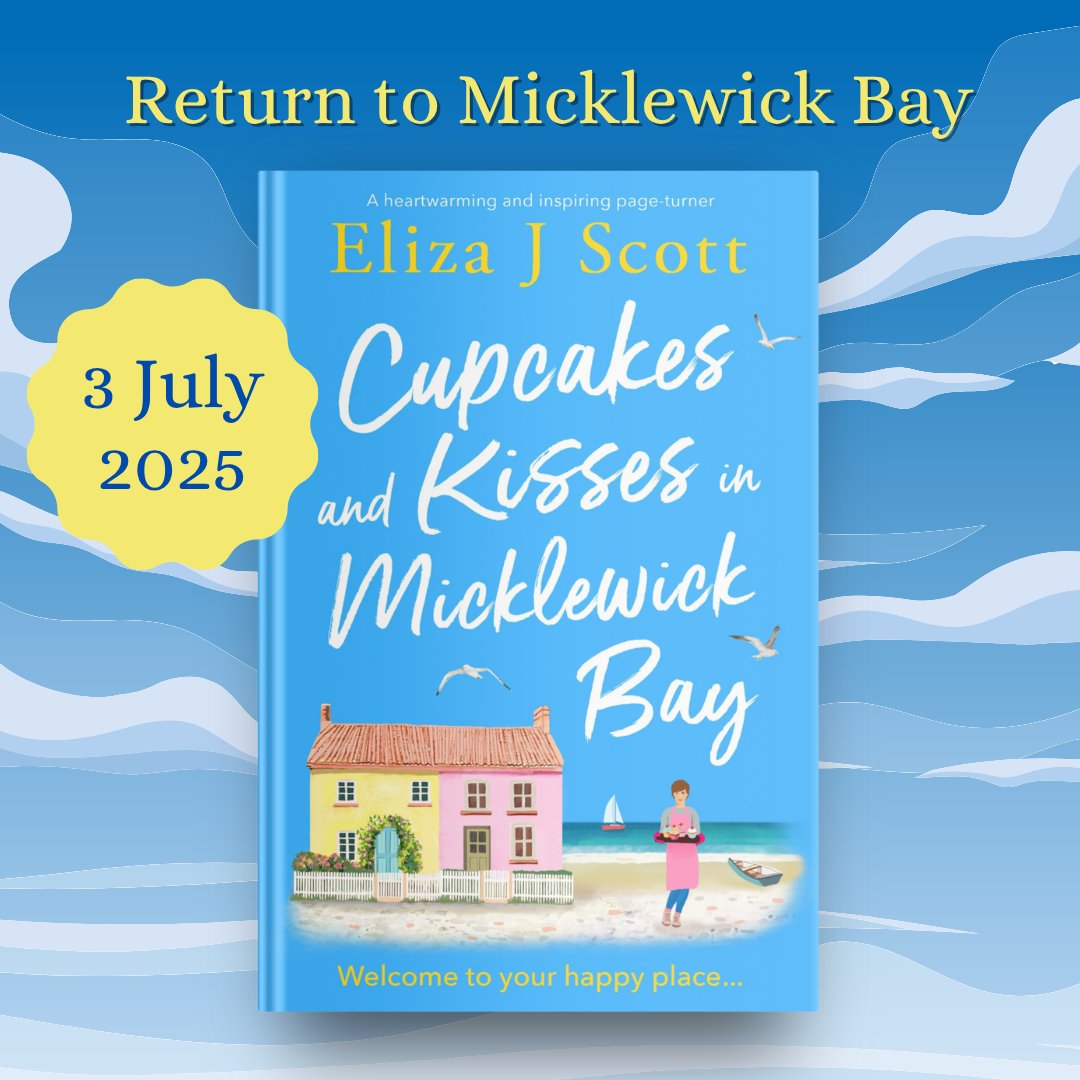 💗🧁💙My <a href="/RNAtweets/">Romantic Novelists' Association</a> #TuesNews is that we return to Micklewick Bay next week &amp; get to catch up with Jasmine!

🍰Cupcakes and Kisses in Micklewick Bay - brimming with love, laughter, romance &amp; friendship!

📘geni.us/1047-al-aut-am

#newbook #holidayreads