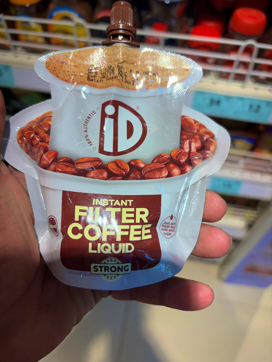 bengalurupost1's tweet photo. iD Filter Coffee in a sachet! โ๐
Tried it yet, #Bengaluru? Howโs the brew?
Is it kaapi goals or just hype? ๐
#FilterCoffee #iDcoffee #Bengaluru #CoffeeTalk https://t.co/wi4FdW0y9k