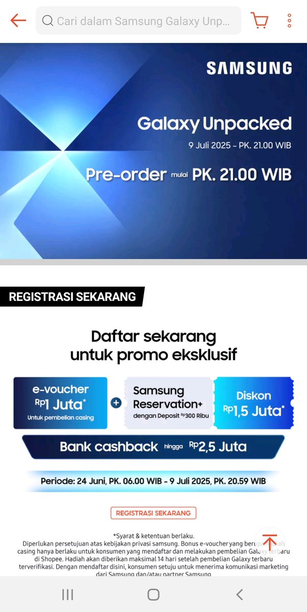yasfiyanda's tweet photo. @ShopeeID Udah gak sabar nungguin Galaxy Foldable terbaru 🤩 #GalaxyUnpacked       #GalaxyUnpackedxShopee https://t.co/S0sSEnkVpP