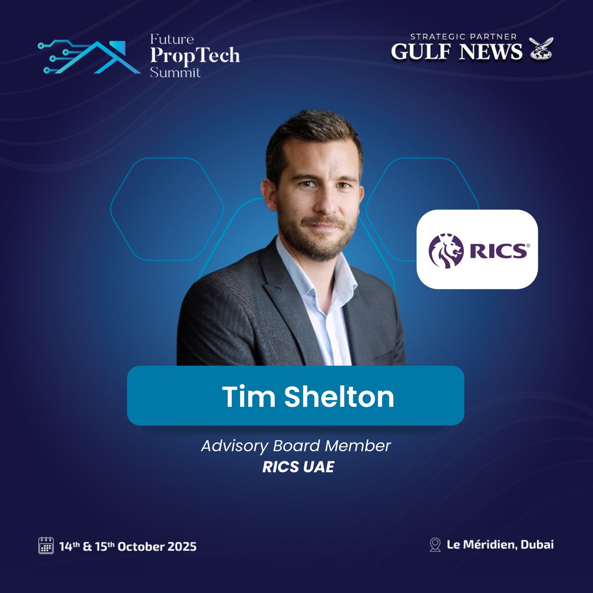 Future_Proptech's tweet image. We are thrilled to welcome Tim Shelton, Advisory Board Member for RICS UAE as a distinguished speaker at Future PropTech Summit 2025!

Register Now: lnkd.in/gbQWj8-S

#FPS25 #FuturePropTech #PropTech2025 #SmartCities #RealEstateInnovation #RICS #DigitalTransformation