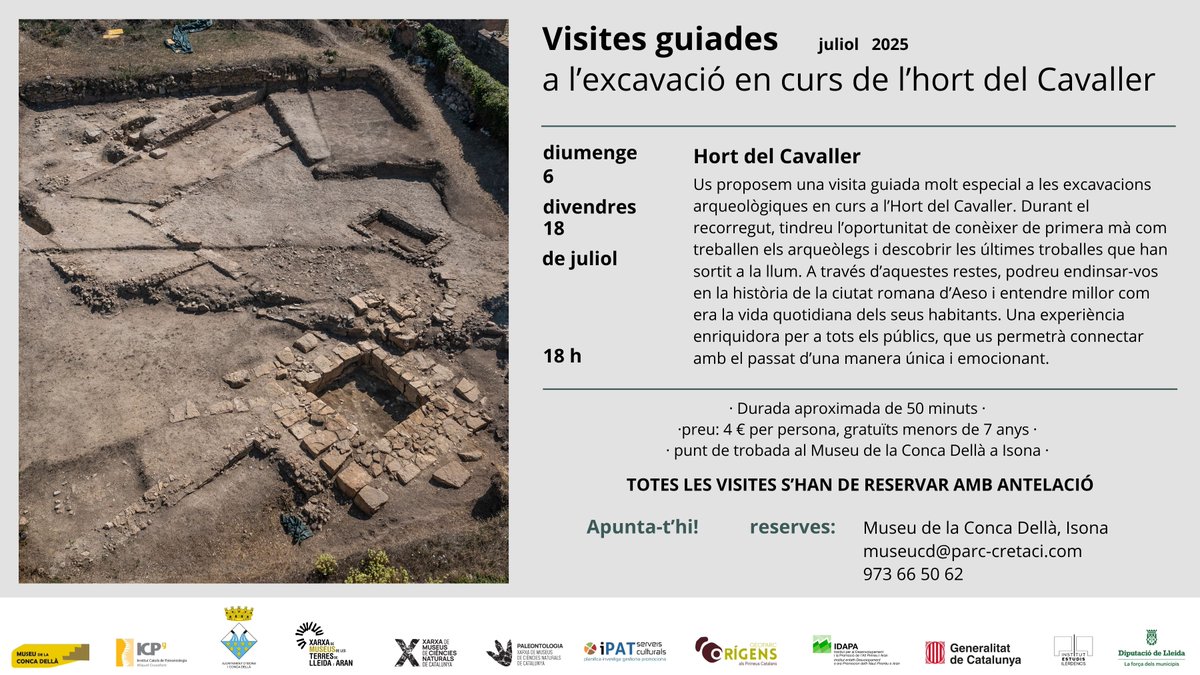 Ara que ja no sonen els petards i que podem esmorzar un rosegó de coca és un bon moment per presentar-vos les 🌞VISITES DE L'ESTIU🌞
🦕⚔️⛪️Dinosaures, romans i romànic⛪️⚔️🦕