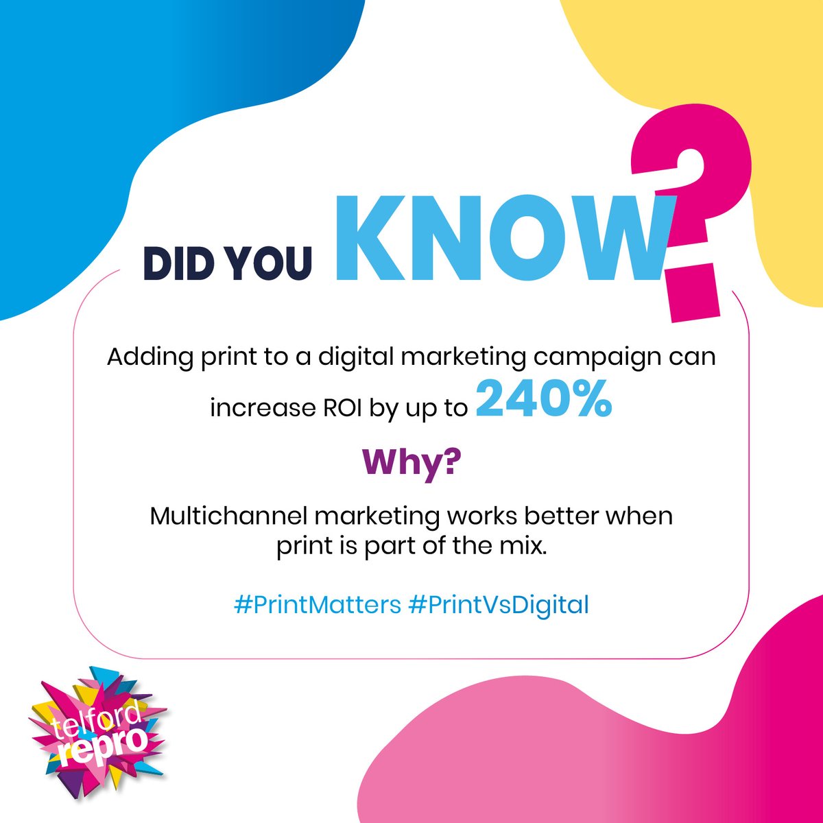 Thinking of a new campaign? Print always has a place! #printmatters #printvsdigital