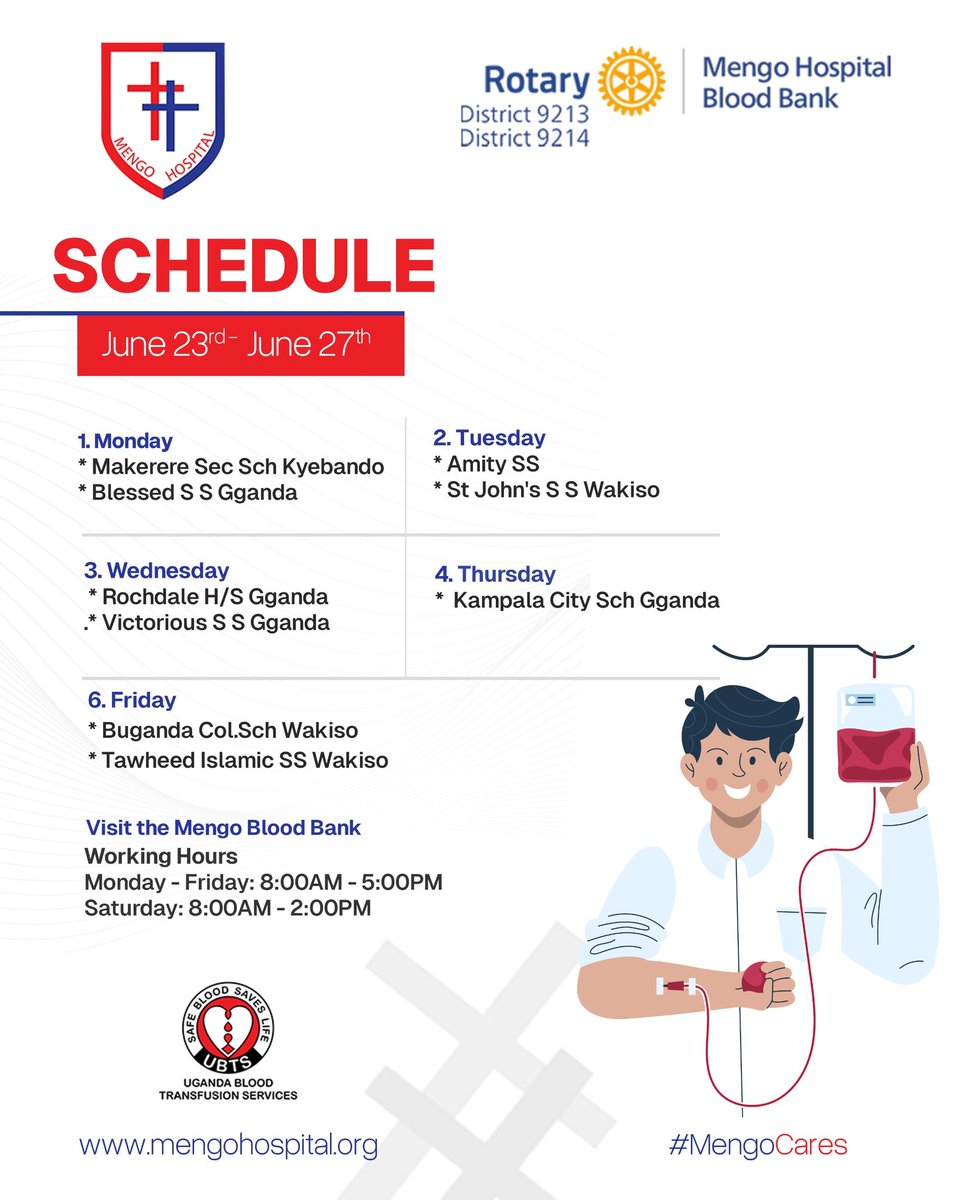 Did you know? 

Blood is not bought or sold in Uganda &amp; that's why donations from donors across the country are an all important lifeline.

Become a donor today and join the movement creating lasting change.

#SafeBloodSavesLives
#MengoCares