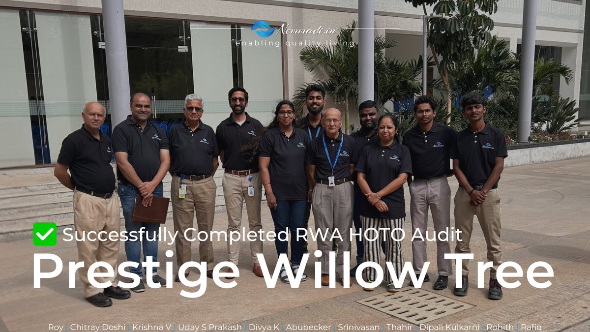 nemmadi_in's tweet photo. 𝗔𝗻𝗼𝘁𝗵𝗲𝗿 𝘀𝘂𝗰𝗰𝗲𝘀𝘀𝗳𝘂𝗹 𝗺𝗶𝗹𝗲𝘀𝘁𝗼𝗻𝗲✅

Successfully Completed: 𝗥𝗪𝗔 𝗛𝗢𝗧𝗢 𝗔𝘂𝗱𝗶𝘁 𝗮𝘁 𝗣𝗿𝗲𝘀𝘁𝗶𝗴𝗲 𝗪𝗶𝗹𝗹𝗼𝘄 𝗧𝗿𝗲𝗲

Download Your RWA HOTO &amp; MANAGEMENT HANDBOOK Now: https://t.co/VpIqBqcoCW
Visit: https://t.co/0tY78GQ99V

#RWAAudit #HOTOAudit https://t.co/k6Z1eg8Ns2