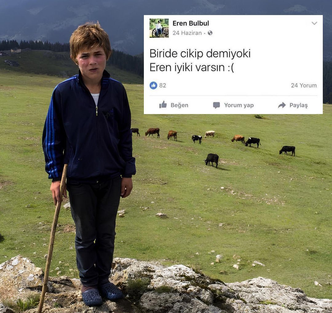 İyi ki varsın, iyi ki vardın Eren, Rabbim rahmetiyle ve cennetiyle mükafatlandırsın inşallah. Ruhu şad olsun…