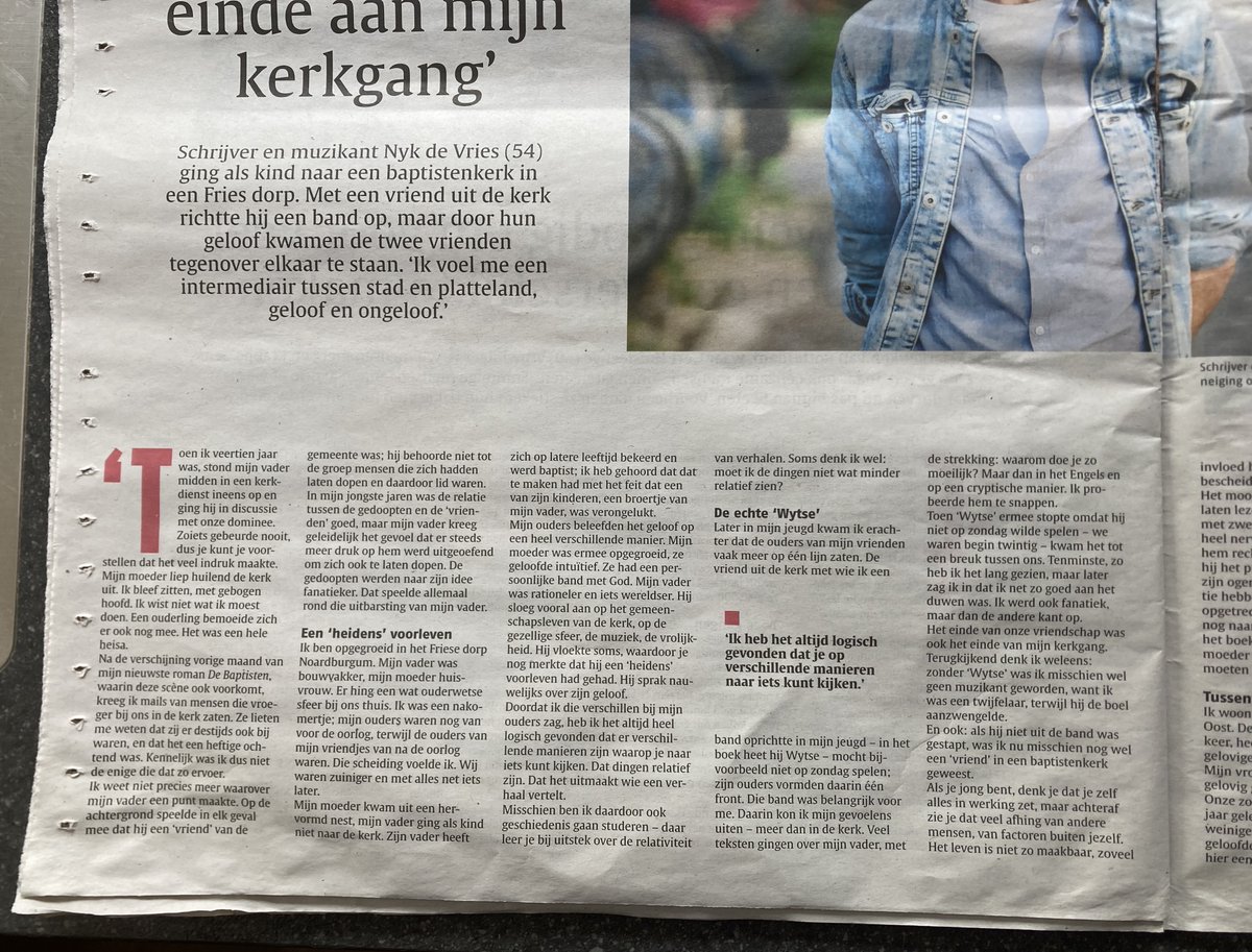 Nykdevries's tweet image. Een mooi uitgebreid interview in het Nederlands Dagblad over 'De Baptisten' van Maurice Hoogendoorn met foto's van Dick Vos. 'De Baptisten' is hier te bestellen:
libris.nl/singeluitgever…