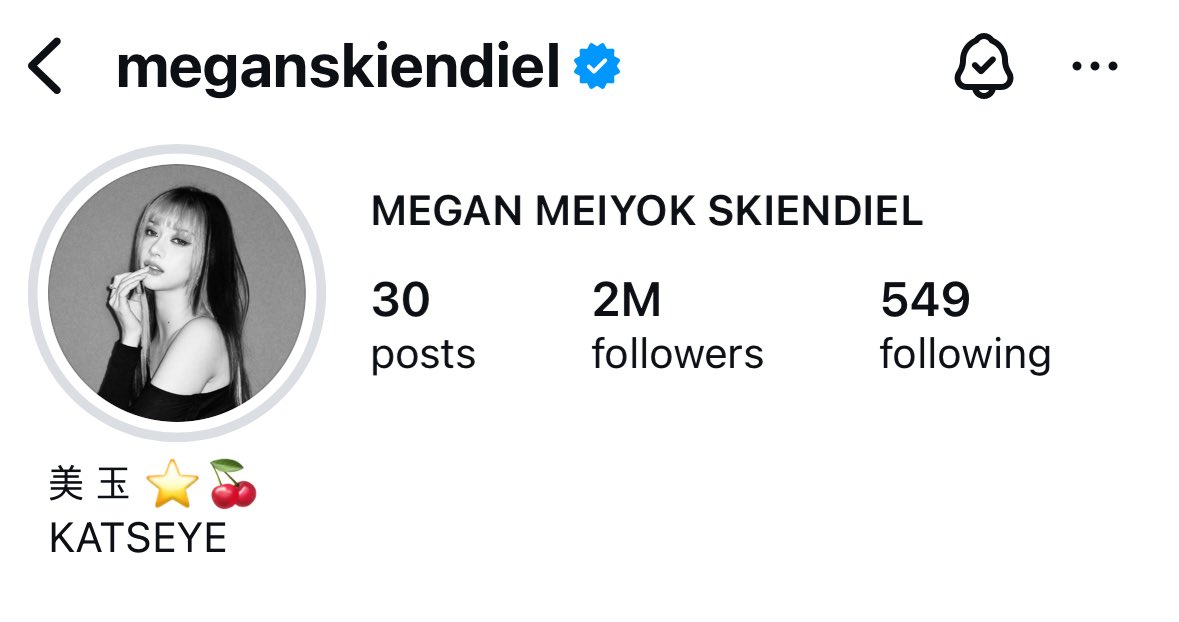 happy 2m to megan on ig!!