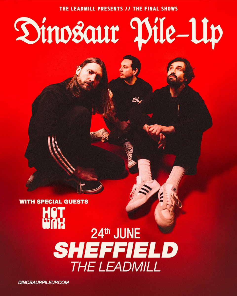 Ben Hartley (@benleadmill) on Twitter photo The penultimate live gig at <a href="/Leadmill/">The Leadmill</a> tonight!
<a href="/DINOSAURPILEUP/">DINOSAUR PILE-UP</a> plus <a href="/hotwaxbandd/">HotWax</a> - sick show!
Final tickets here
leadmill.co.uk/event/dinosaur… The penultimate live gig at <a href="/Leadmill/">The Leadmill</a> tonight!
<a href="/DINOSAURPILEUP/">DINOSAUR PILE-UP</a> plus <a href="/hotwaxbandd/">HotWax</a> - sick show!
Final tickets here
leadmill.co.uk/event/dinosaur…