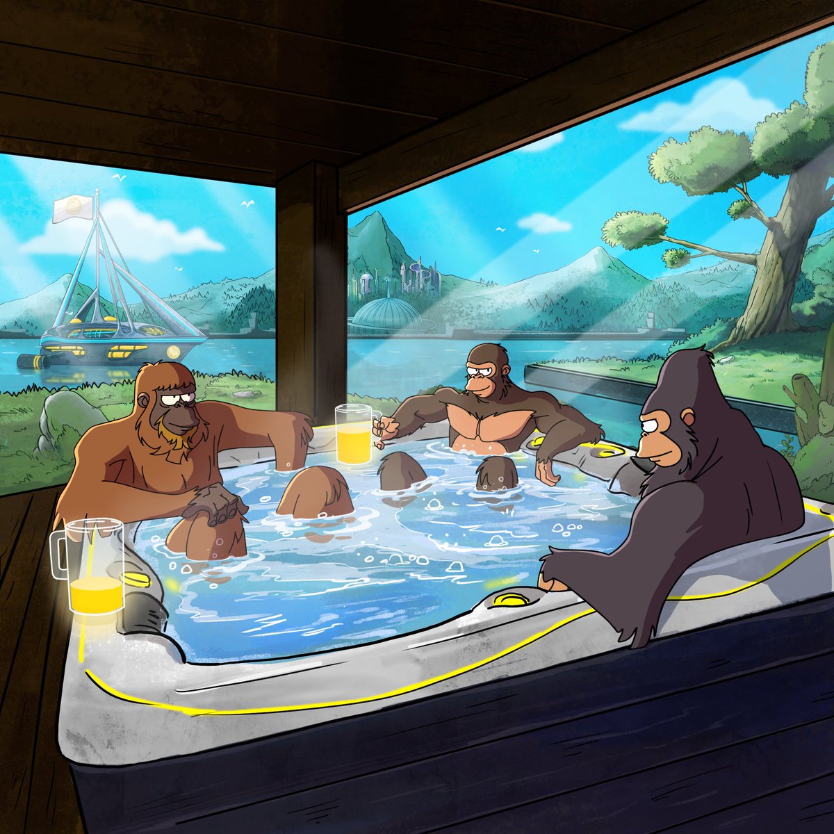 Ape in, water’s warm.