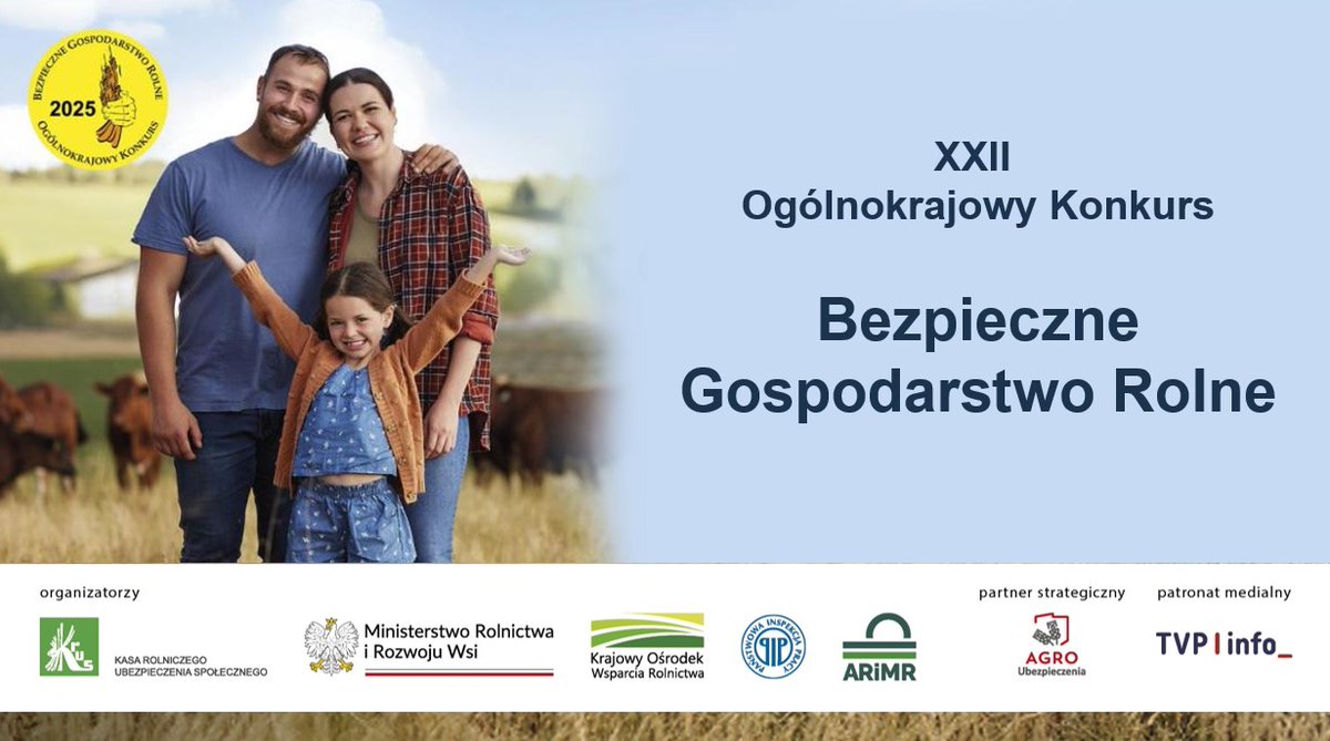 OPoznaniu's tweet photo. Informujemy, że zakończyły się prace komisji konkursowej „Bezpieczne Gospodarstwo Rolne” 2025 - etap wojewódzki. Niebawem poznamy zwycięzców konkursu w województwie wielkopolskim. https://t.co/w7CFjdY1Gn