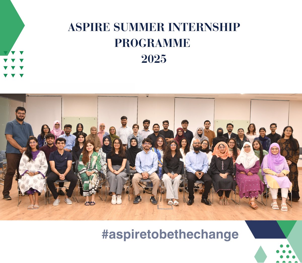 We’re thrilled to welcome the new cohort of the Aspire Summer Internship Programme in Pakistan, comprising 47 bright minds, to the Aga Khan University.

Over the next six weeks, these talented and motivated individuals will engage in real-world projects, explore new ideas through