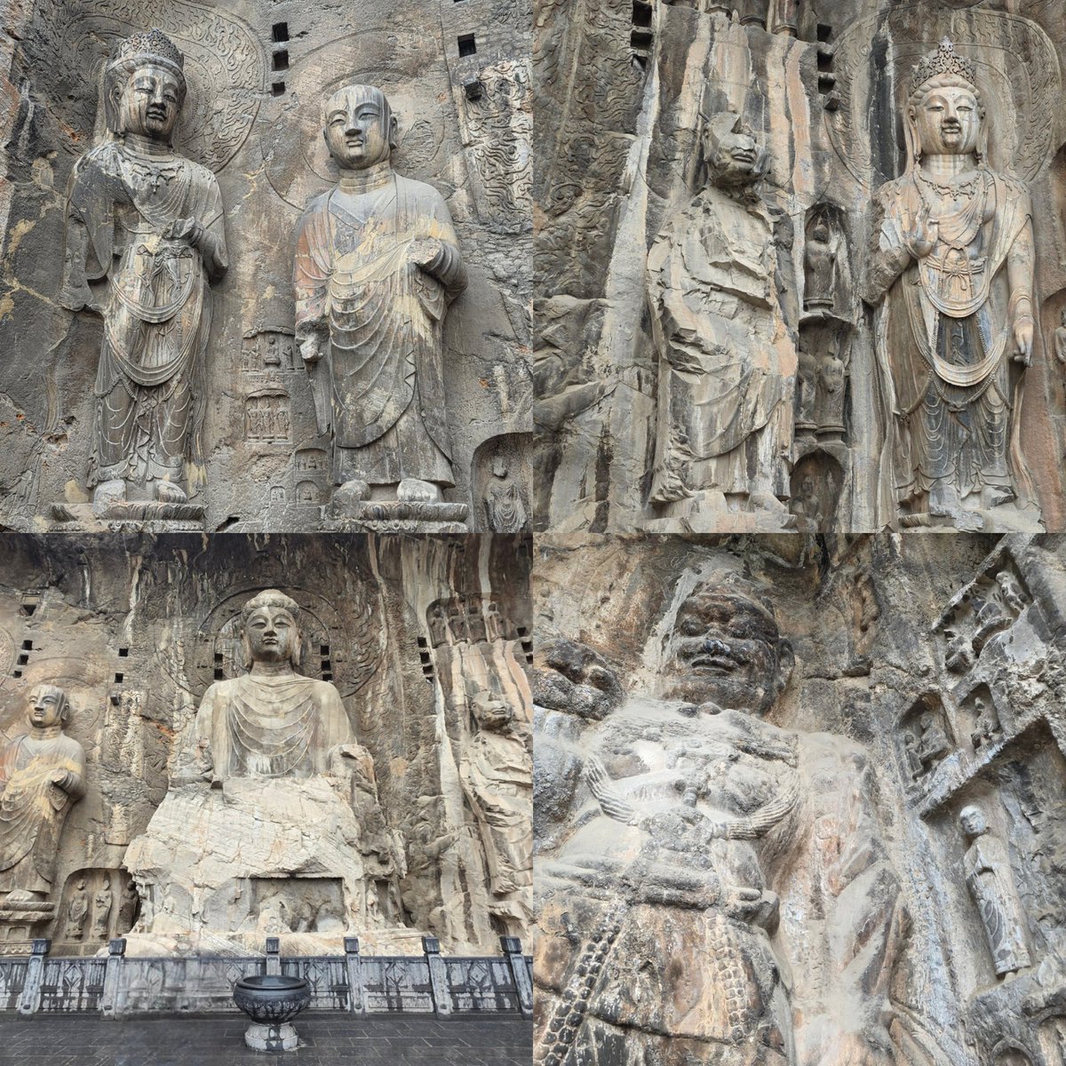 k_pawlowska's tweet photo. #GoodAfternoon & have a nice day 😊
#ChinaAdventure - #17 - #Luoyang
#TheLongmenGrottoes
The grottoes and niches of #Longmen contain the largest & most impressive collection of Chinese art of the late Northern Wei & Tang Dynasties (316-907).
#Travel #VacationTrip2025 #GirlsTrip #enjoylife