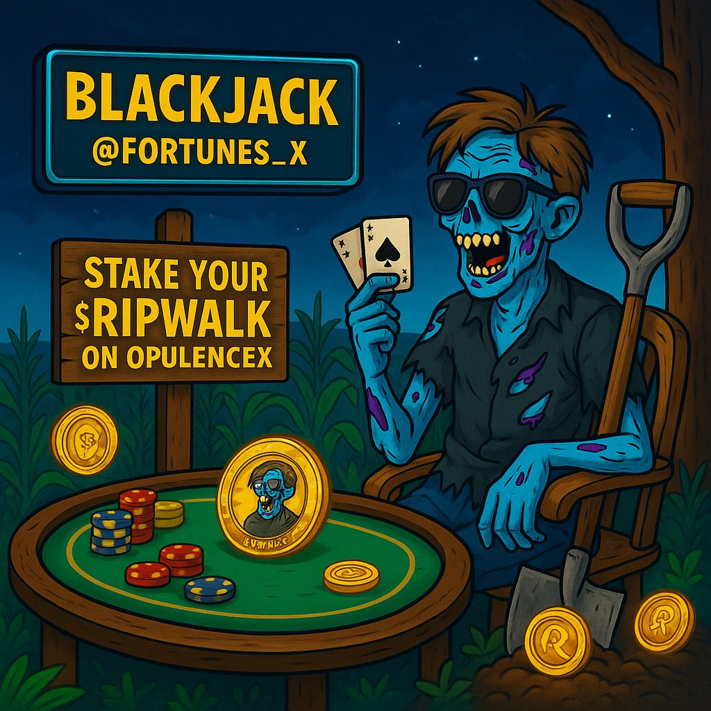 Got your $RIPWALK?
Stake it on <a href="/_OpulenceX/">OpulenceX Inc</a> and do some farming.
Or take a gamble on @fortunes_x and see if the deck’s in your favour.

Either way, plenty to do with it other than just leaving it in your wallet 

#RIPWALK #OpulenceX #FortunesX #XWalkers