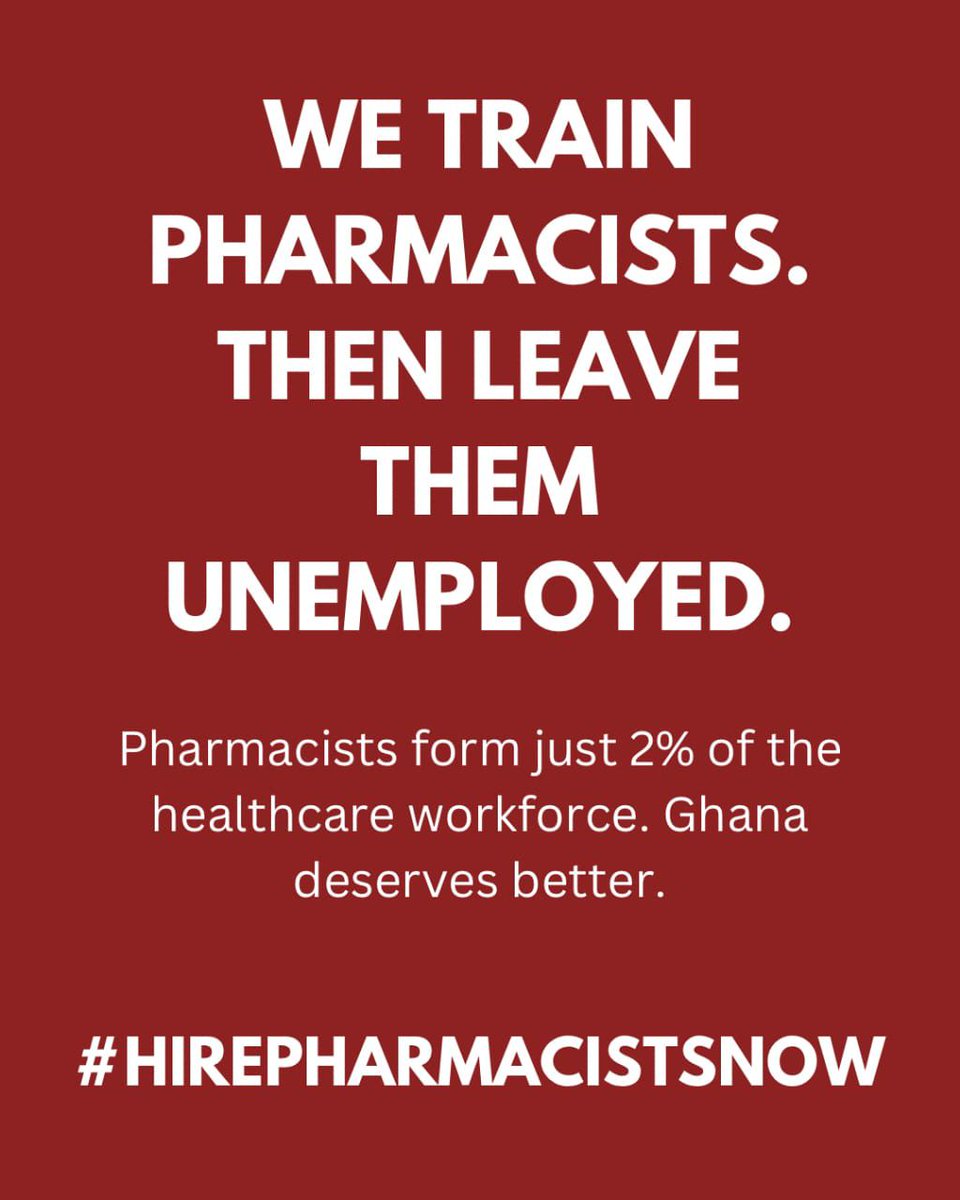 GHOSPANATIONAL's tweet photo. #highpharmacistnow 
Pharmacists play a key role in healthcare team.Every voice matters. If we join our voices in unity, more pharmacists will get recruited. Low recruitment of pharmacists is overwhelming pharmacists in public hospitals, and compromising quality of care in Ghana. https://t.co/NOvacrr5JL