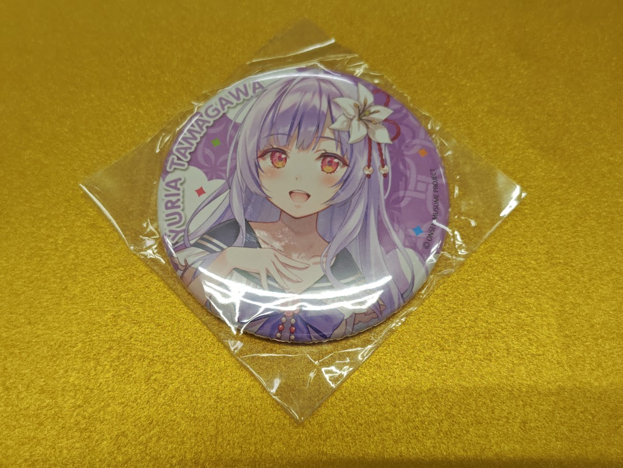 温泉むすめ 土肥金山限定コラボ 土肥間由 缶バッジ（立ち絵