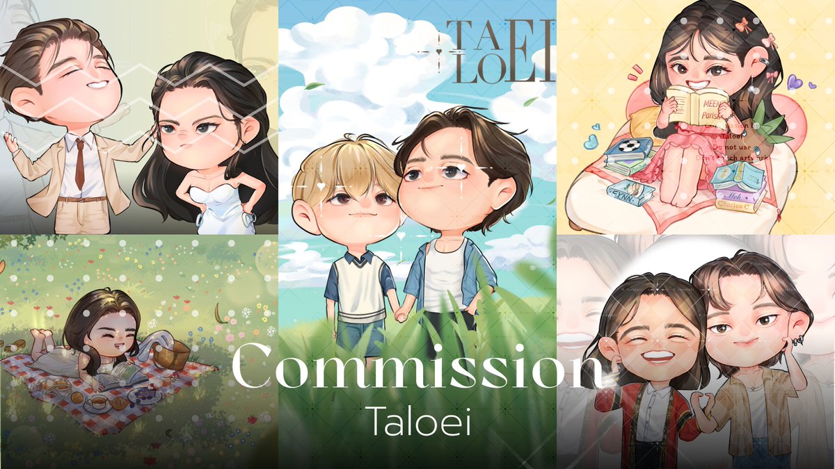_toeytati's tweet image. [ฝากรีหน่อยนะคะ]

Commission open
CHIBI/ SD

🏷Head            170 ฿
🏷Half body   270 ฿
🏷Full body    370 ฿
Full CG (illustration)
🏷เริ่มต้นที่ 1,000± ฿

ℹ️ สอบถาม  DM
ℹ️ รายละเอียด taloei.my.canva.site

#commissionTH #commissionsopen #Chibi #ปกนิยาย #สายผลิต #TaloeiCms