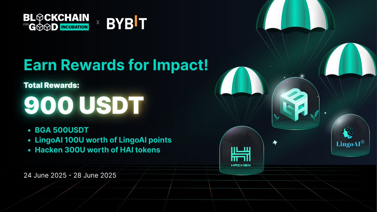 Blockchain for Good Alliance (BGA) (@chainforgood) on Twitter photo 🔥 MASSIVE GALXE QUEST ALERT! 🔥
<a href="/ChainforGood/">Blockchain for Good Alliance (BGA)</a> x <a href="/LingoAI_io/">LingoAI</a> x <a href="/hackenclub/">Hacken🇺🇦</a>:
đź’Ž 900 USDT equivalent rewards
âś… Follow all Twitter accounts
âś… Join Telegram communities
âś… Explore BGA's impact work
âś… Quote retweet & engage
âś… Join our live Twitter Space
Don’t miss out! 🔥 MASSIVE GALXE QUEST ALERT! 🔥
<a href="/ChainforGood/">Blockchain for Good Alliance (BGA)</a> x <a href="/LingoAI_io/">LingoAI</a> x <a href="/hackenclub/">Hacken🇺🇦</a>:
đź’Ž 900 USDT equivalent rewards
âś… Follow all Twitter accounts
âś… Join Telegram communities
âś… Explore BGA's impact work
âś… Quote retweet & engage
âś… Join our live Twitter Space
Don’t miss out!