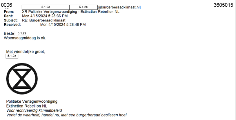 Zoals we eigenlijk al wisten heeft XR een directe lijn met het Burgerberaad Klimaat. Hoe is dit mogelijk?
